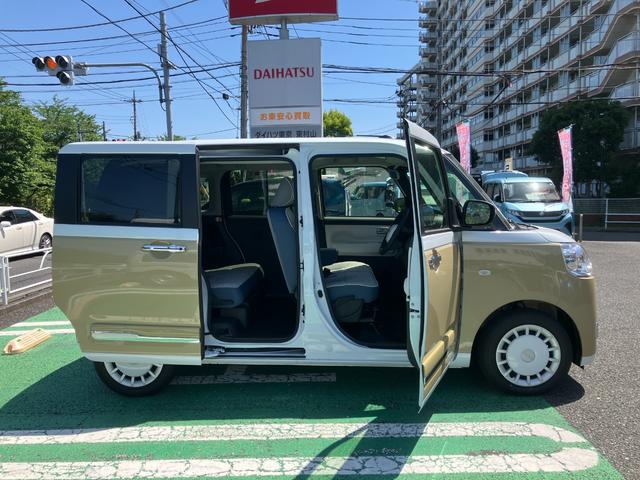 ムーヴキャンバスストライプスＧターボ　届け出済み未使用車保証　新車保証・まごころ保証　１年間・走行距離無制限付き（東京都）の中古車