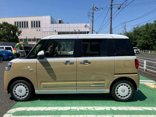ムーヴキャンバスストライプスＧターボ　届け出済み未使用車保証　新車保証・まごころ保証　１年間・走行距離無制限付き（東京都）の中古車