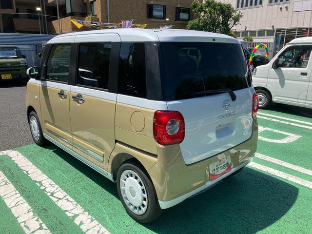 ムーヴキャンバスストライプスＧターボ　届け出済み未使用車保証　新車保証・まごころ保証　１年間・走行距離無制限付き（東京都）の中古車
