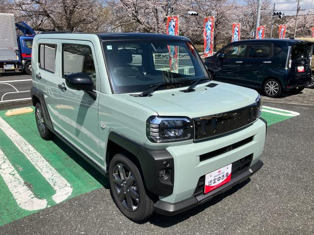 タフトGターボ ダーククロムベンチャー スカイフィールトップアダプティブクルーズコントロール・パノラマモニター・スカイフィールトップサンルーフ・LEDヘッドライト・オートライト・シートヒーター(東京都)の中古車