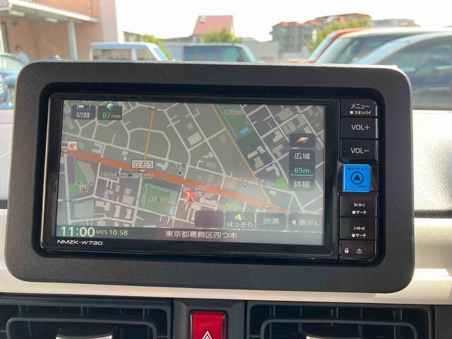 ムーヴキャンバスストライプスＧターボ　７インチナビ・前後ドラレコ・ＥＴＣ付フルＬＥＤヘッドランプ　ＬＥＤフォグランプ　運転席／助手席シートヒーター　シートバックユーティリティーフック　ホッとカップホルダー　置きラクボックス　ラゲージアンダーボックス　両側パワースライドドア（東京都）の中古車