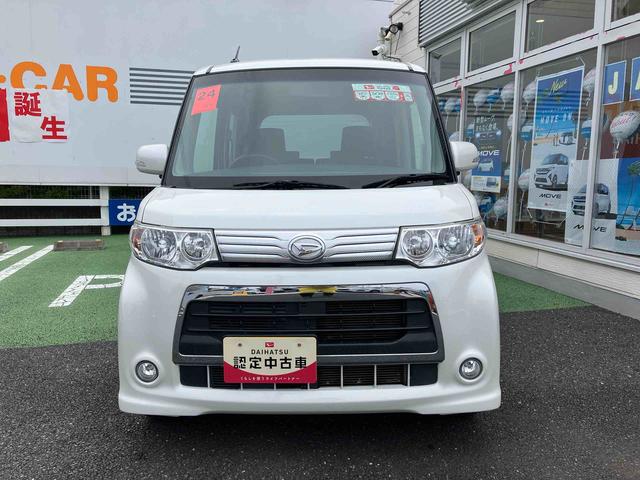 タントカスタムＸ社外７型カロッツェリアナビゲーション　社外ＥＴＣ　左側電動スライドドア　オートエアコン　キーフリーシステム　車検整備２年付き　新品タイヤ４本装着　ディスチャージャーヘッドランプ　　フォグランプ（東京都）の中古車