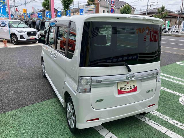 タントカスタムＸ社外７型カロッツェリアナビゲーション　社外ＥＴＣ　左側電動スライドドア　オートエアコン　キーフリーシステム　車検整備２年付き　新品タイヤ４本装着　ディスチャージャーヘッドランプ　　フォグランプ（東京都）の中古車