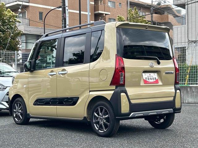 タントファンクロス　スマホ連携ディスプレイオーディオ保証　新車保証・まごころ保証　１年間・走行距離無制限付き　スマホ連携９インチディスプレイオーディオ　ＵＳＢ電源ソケット　ＨＤＭＩ接続ソケット　パノラマモニター　両側電動スライドドア　前席シートヒーター（東京都）の中古車