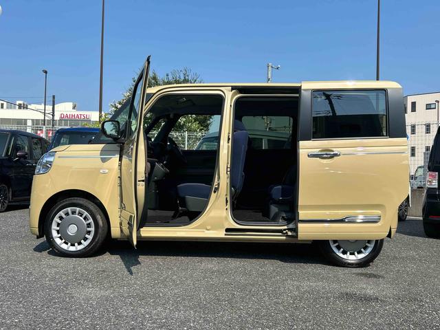 ムーヴキャンバスセオリーＧ　パノラマカメラ付き保証　新車保証・まごころ保証　１年間・走行距離無制限付き　電動スライドドア　キーフリー　パノラマカメラ　シートヒーター　前後コーナーセンサー　衝突軽減ブレーキシステム（東京都）の中古車