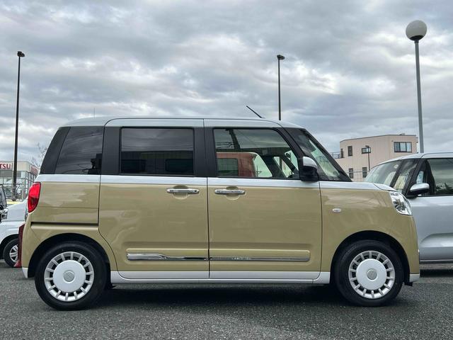 ムーヴキャンバスストライプスＧ　純正７インチナビ　パノラマモニター保証　新車保証・まごころ保証　１年間・走行距離無制限付き　純正７インチナビ　パノラマモニター　コーナーセンサー　アイドリンストップ　両側電動スライドドア　前席シートヒーター　ホッとカップホルダー（東京都）の中古車