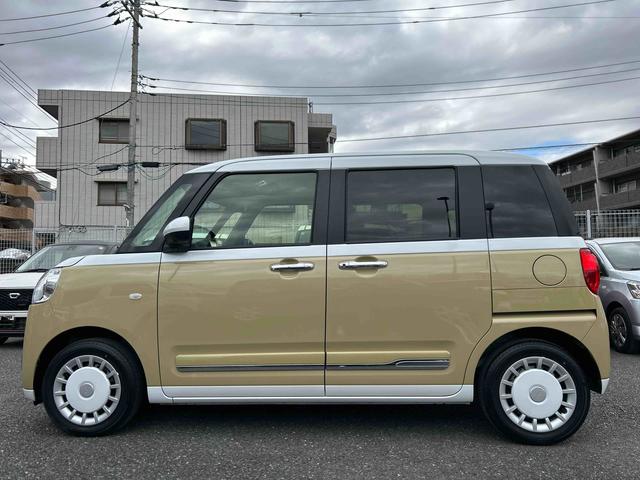 ムーヴキャンバスストライプスＧ　純正７インチナビ　パノラマモニター保証　新車保証・まごころ保証　１年間・走行距離無制限付き　純正７インチナビ　パノラマモニター　コーナーセンサー　アイドリンストップ　両側電動スライドドア　前席シートヒーター　ホッとカップホルダー（東京都）の中古車