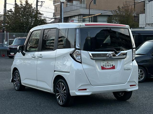 トールカスタムＧ　ターボ　ディスプレイオーディオ　パノラマモニター保証　新車保証・まごころ保証　１年間・走行距離無制限付き　スマホ連携９インチディスプレイオーディオ　キーフリーシステム　ＬＥＤヘッドランプ　ＬＥＤフォグランプ　両側電動スライドドア　パノラマモニター（東京都）の中古車