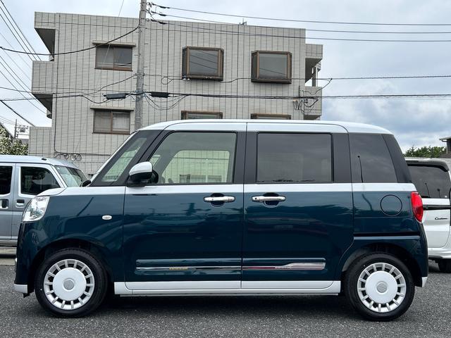ムーヴキャンバスストライプスＧターボ９インチディスプレイオーディオ装備保証　新車保証・まごころ保証　１年間・走行距離無制限付き・９インチディスプレイオーディオ装備・ＬＥＤヘッドライト装備・シートヒーター装備（東京都）の中古車