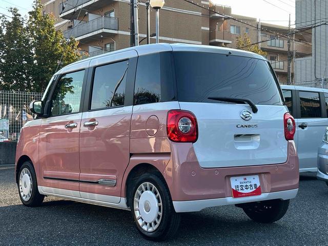ムーヴキャンバスストライプスＧターボ保証　新車保証・まごころ保証　１年間・走行距離無制限付き・７インチナビ・バックカメラ・ドラレコ・ＥＴＣ装備・ＬＥＤヘッドライト装備・スマートアシスト装備（東京都）の中古車