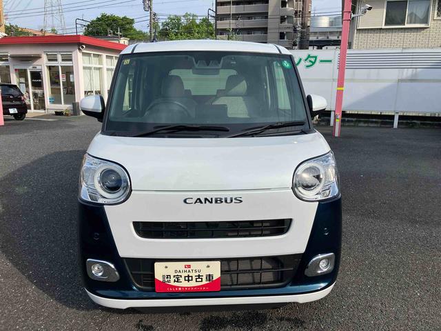 ムーヴキャンバスストライプスＧターボ保証　新車保証・まごころ保証　１年間・走行距離無制限付き（東京都）の中古車