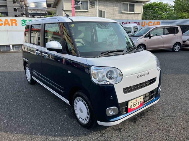 ムーヴキャンバスストライプスＧターボ保証　新車保証・まごころ保証　１年間・走行距離無制限付き（東京都）の中古車