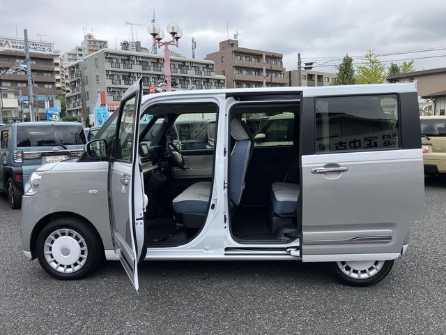 ムーヴキャンバスストライプスＧターボ　純正ナビ・バックカメラ・ドラレコ保証　新車保証・まごころ保証　１年間・走行距離無制限付き・７インチナビ・バックカメラ・ドラレコ・ＥＴＣ装備・ＬＥＤヘッドライト（東京都）の中古車