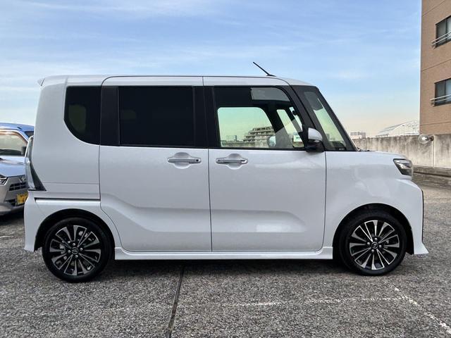 タントカスタムＲＳ　両側電動スライドドア　前席シートヒーター保証　新車保証・まごころ保証　１年間・走行距離無制限付き　両側電動スライドドア　前席シートヒーター　キーフリーシステム　コーナーセンサー　シートバックテーブル　アイドリングストップ（東京都）の中古車