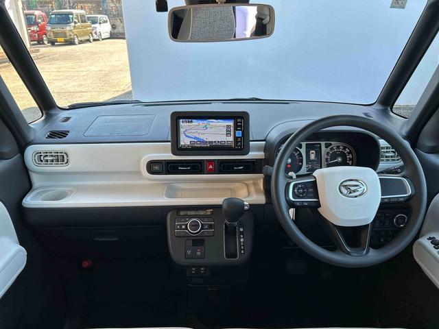 ムーヴキャンバスストライプスＧ　純正ナビ　ＥＴＣ　ドライブレコーダー保証　新車保証・まごころ保証　１年間・走行距離無制限付き　純正７インチナビ　ＥＴＣ車載器　ドライブレコーダー　バックカメラ　キーフリーシステム　両側電動スライドドア　オートライト　オートエアコン（東京都）の中古車