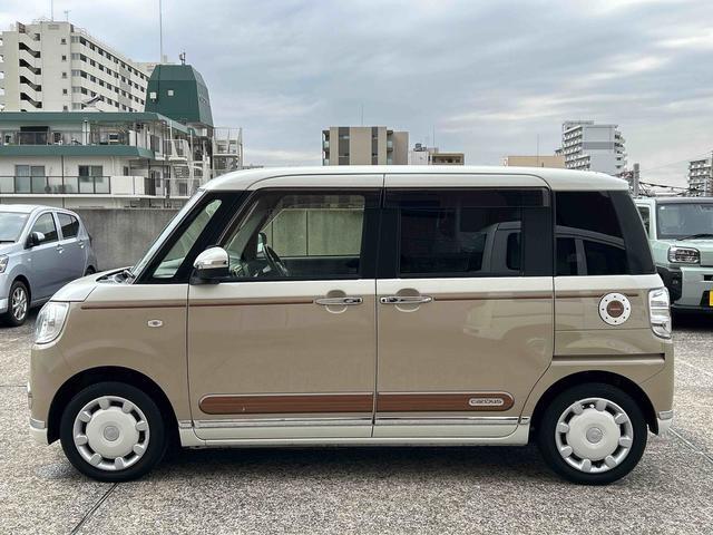 ムーヴキャンバスGブラックインテリアリミテッドSAIII 4WD ナビ保証 新車保証・まごころ保証 1年間・走行距離無制限付き 純正8インチナビ ETC車載器 ドライブレコーダー パノラマモニター 両側電動スライドドア LEDヘッドランプ 4WD アイドリングストップ(東京都)の中古車