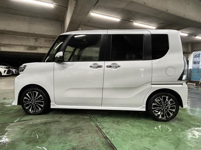 タントカスタムＲＳ　９インチディスプレイオーディオ装備保証　新車保証・まごころ保証　１年間・走行距離無制限付き・９インチディスプレイオーディオ装備・バックカメラ・ＬＥＤヘッドライト装備・シートヒーター装備（東京都）の中古車