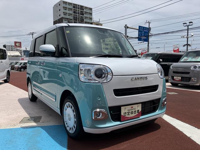 ムーヴキャンバスストライプスＧターボフルセグナビ・全周囲カメラ・ドラレコ・クルーズコントロール・両側電動スライドドア・シートヒーター（東京都）の中古車