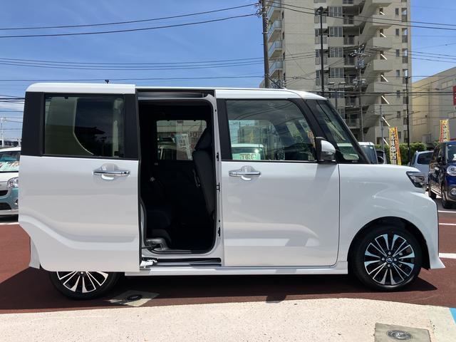 タントカスタムＲＳ　シートヒーター　電動パーキングブレーキ保証１年間距離無制限付き・ターボ・パノラマカメラ・シートヒーター・電動パーキングブレーキ・ＬＥＤフォグランプ・ＬＥＤヘッドランプ・両側電動スライドドア・シートバックテーブル（東京都）の中古車