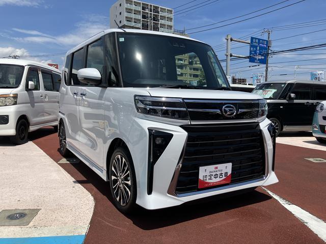 タントカスタムＲＳ　シートヒーター　電動パーキングブレーキ保証１年間距離無制限付き・ターボ・パノラマカメラ・シートヒーター・電動パーキングブレーキ・ＬＥＤフォグランプ・ＬＥＤヘッドランプ・両側電動スライドドア・シートバックテーブル（東京都）の中古車