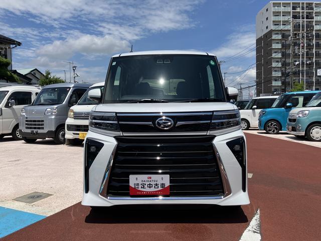 タントカスタムＲＳ　シートヒーター　電動パーキングブレーキ保証１年間距離無制限付き・ターボ・パノラマカメラ・シートヒーター・電動パーキングブレーキ・ＬＥＤフォグランプ・ＬＥＤヘッドランプ・両側電動スライドドア・シートバックテーブル（東京都）の中古車