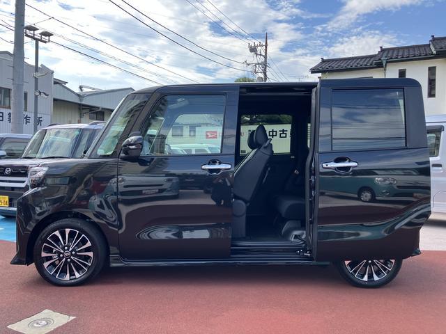 タントカスタムＲＳ　シートヒーター　電動スライドドア保証１年間距離無制限付き・ターボ・パノラマカメラ・シートヒーター・電動パーキングブレーキ・シートバックテーブル・両側電動スライドドア・ＬＥＤヘッドランプ・ＬＥＤフォグランプ（東京都）の中古車