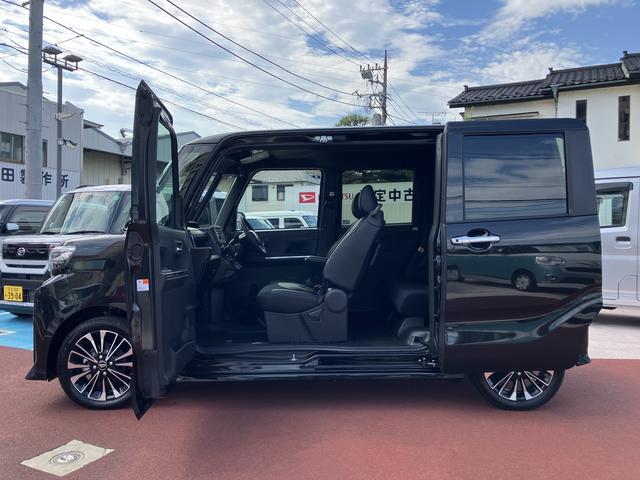 タントカスタムＲＳ　シートヒーター　電動スライドドア保証１年間距離無制限付き・ターボ・パノラマカメラ・シートヒーター・電動パーキングブレーキ・シートバックテーブル・両側電動スライドドア・ＬＥＤヘッドランプ・ＬＥＤフォグランプ（東京都）の中古車