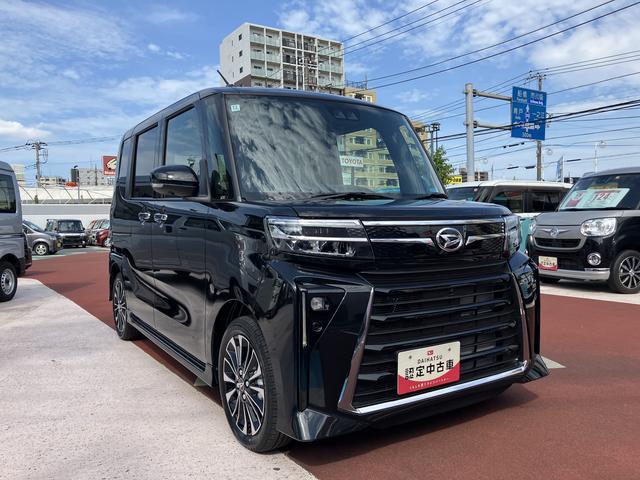 タントカスタムＲＳ　シートヒーター　電動スライドドア保証１年間距離無制限付き・ターボ・パノラマカメラ・シートヒーター・電動パーキングブレーキ・シートバックテーブル・両側電動スライドドア・ＬＥＤヘッドランプ・ＬＥＤフォグランプ（東京都）の中古車