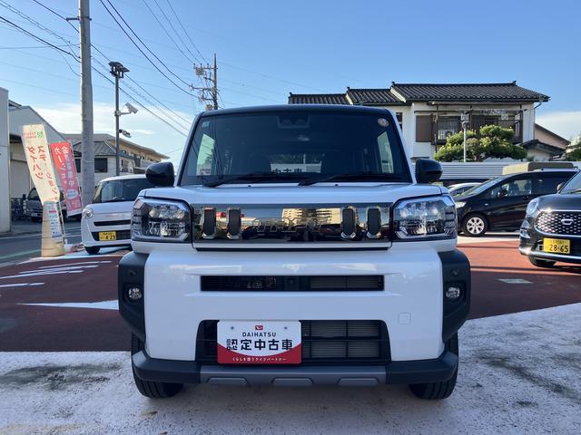 タフトＧ　ダーククロムベンチャー保証１年間距離無制限付き　パノラマカメラ　ＬＥＤヘッドランプ　ＬＥＤフォグランプ　１５インチアルミホイール　オート格納ドアミラー　電動パーキングブレーキ　オートライト　前席シートヒーター（東京都）の中古車