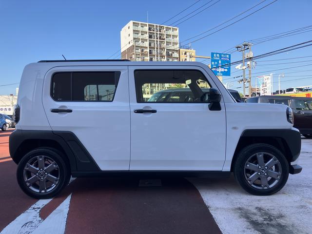 タフトＧ　ダーククロムベンチャー保証１年間距離無制限付き　パノラマカメラ　ＬＥＤヘッドランプ　ＬＥＤフォグランプ　１５インチアルミホイール　オート格納ドアミラー　電動パーキングブレーキ　オートライト　前席シートヒーター（東京都）の中古車