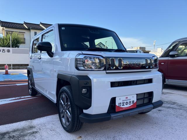 タフトＧ　ダーククロムベンチャー保証１年間距離無制限付き　パノラマカメラ　ＬＥＤヘッドランプ　ＬＥＤフォグランプ　１５インチアルミホイール　オート格納ドアミラー　電動パーキングブレーキ　オートライト　前席シートヒーター（東京都）の中古車