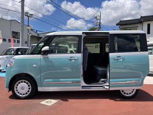 ムーヴキャンバスストライプスＧ保証　新車保証・まごころ保証　１年間・走行距離無制限付き・シートヒーター・両側電動スライドドア・全周囲カメラ（東京都）の中古車