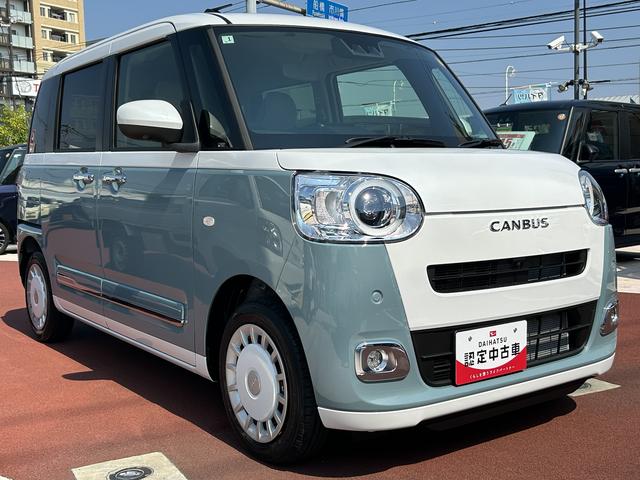 ムーヴキャンバスストライプスＧＣＤステレオ・全周囲カメラ・両側電動スライドドア・シートヒーター（東京都）の中古車