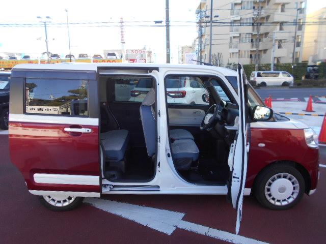 ムーヴキャンバスストライプスＧターボ車検整備付・１０インチナビ・ドラレコ・全周囲カメラ・クルーズコントロール・シートヒーター（東京都）の中古車