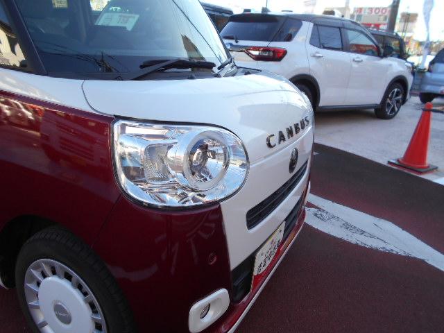 ムーヴキャンバスストライプスＧターボ車検整備付・１０インチナビ・ドラレコ・全周囲カメラ・クルーズコントロール・シートヒーター（東京都）の中古車