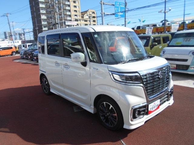 スペーシアカスタムハイブリッドＸＳフルセグナビ・ドラレコ・ＥＴＣ・電動スライドドア・運転席シートヒーター・ＬＥＤヘッドライト（東京都）の中古車