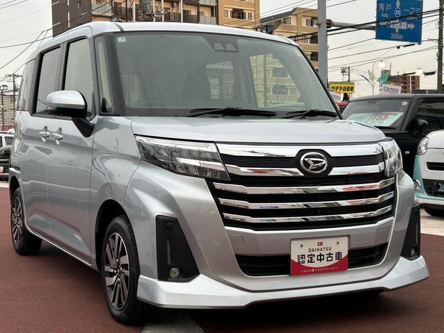 トールカスタムＧ　ディスプレイオーディオ　クルーズコントロール保証１年間距離無制限付き・９インチディスプレイオーディオ・全周囲カメラ・クルーズコントロール・両側電動スライドドア・電動パーキングブレーキ・キーフリーシステム・ＬＥＤヘッドランプ・コーナーセンサー（東京都）の中古車