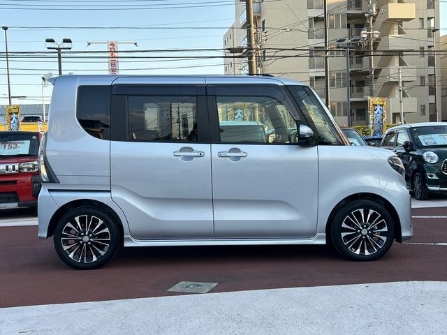 タントカスタムＲＳ　純正ナビ　ＥＴＣ　ドライブレコーダー保証１年間距離無制限付き・スマートパノラマパーキング・クルーズコントロール・運転席ロングスライドシート・９インチナビ・パノラマカメラ・ドラレコ・ＥＴＣ装備・両側電動スライドドア・ＬＥＤヘッドランプ（東京都）の中古車