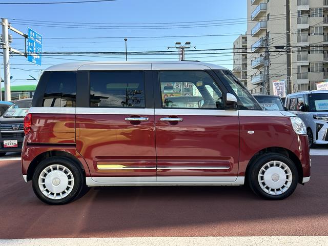 ムーヴキャンバスストライプスGCDステレオ・全周囲カメラシートヒーター・両側電動スライドドア・電動パーキングブレーキ(東京都)の中古車