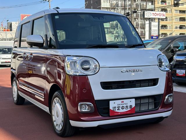 ムーヴキャンバスストライプスGCDステレオ・全周囲カメラシートヒーター・両側電動スライドドア・電動パーキングブレーキ(東京都)の中古車