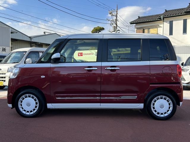 ムーヴキャンバスストライプスGCDステレオ・全周囲カメラシートヒーター・両側電動スライドドア・電動パーキングブレーキ(東京都)の中古車