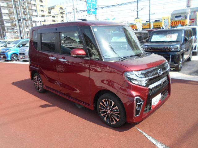 タントカスタムＲＳ　４ＷＤ　純正ナビ　ＥＴＣ　ドライブレコーダー保証１年間距離無制限付き・フルセグナビ・ドラレコ・全周囲カメラ・ＥＴＣ・シートヒーター・運転席ロングスライドシート・キーフリーシステム・ＬＥＤヘッドランプ・両側電動スライドドア・アイドリングストップ（東京都）の中古車