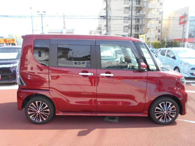 タントカスタムＲＳ　４ＷＤ　純正ナビ　ＥＴＣ　ドライブレコーダー保証１年間距離無制限付き・フルセグナビ・ドラレコ・全周囲カメラ・ＥＴＣ・シートヒーター・運転席ロングスライドシート・キーフリーシステム・ＬＥＤヘッドランプ・両側電動スライドドア・アイドリングストップ（東京都）の中古車