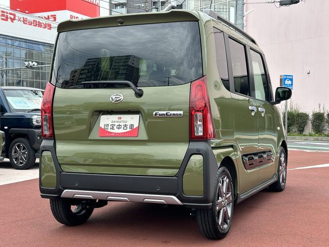 タントファンクロスターボ　ナビ・ドラレコ・ＥＴＣ・バックカメラ付保証　新車保証・まごころ保証　１年間・走行距離無制限付き・７インチナビ・バックカメラ・ドラレコ・ＥＴＣ装備・ＬＥＤヘッドライト装備・シートヒーター装備（東京都）の中古車