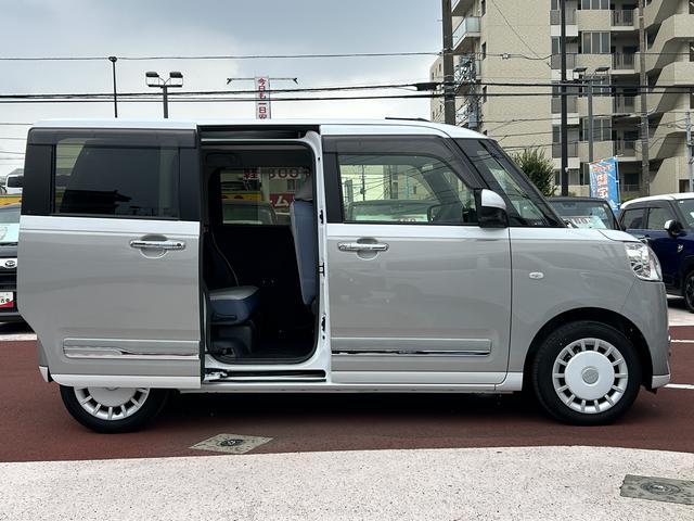 ムーヴキャンバスストライプスG ナビ付保証 新車保証・まごころ保証 1年間・走行距離無制限付き・7インチナビ・パノラマカメラ・ドラレコ・ETC装備・LEDヘッドライト装備(東京都)の中古車