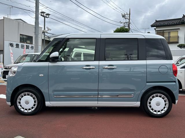ムーヴキャンバスストライプスＧ　９インチディスプレイオーディオ装備保証　新車保証・まごころ保証　１年間・走行距離無制限付き・９インチディスプレイオーディオ装備・ＬＥＤヘッドライト装備・シートヒーター装備（東京都）の中古車