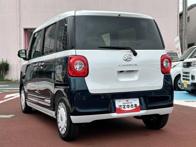 ムーヴキャンバスストライプスＧターボ　ナビ　ドライブレコーダー　ＥＴＣ保証　新車保証・まごころ保証　１年間・走行距離無制限付き・７インチナビ・バックカメラ・ドラレコ・ＥＴＣ装備・ＬＥＤヘッドライト装備（東京都）の中古車