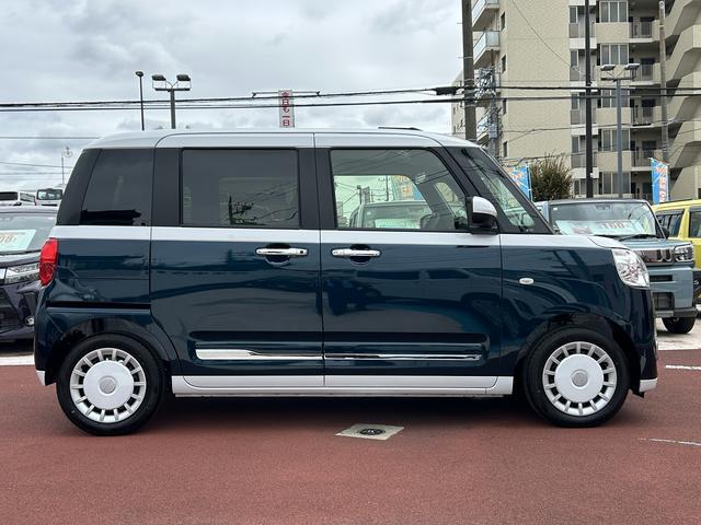 ムーヴキャンバスストライプスＧターボ　ナビ　ドライブレコーダー　ＥＴＣ保証　新車保証・まごころ保証　１年間・走行距離無制限付き・７インチナビ・バックカメラ・ドラレコ・ＥＴＣ装備・ＬＥＤヘッドライト装備（東京都）の中古車