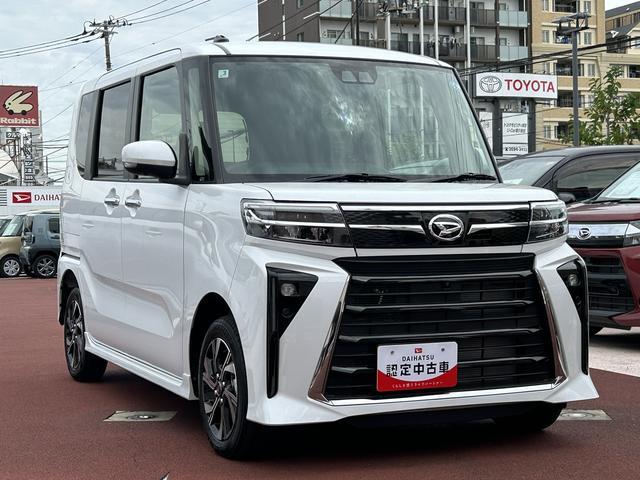 タントカスタム　スローパーカスタムＲＳ　ＰＲＭ保証　新車保証・まごころ保証　１年間・走行距離無制限付き・オーディオレス車・ＬＥＤヘッドライト装備・パノラマカメラ・シートヒーター装備（東京都）の中古車