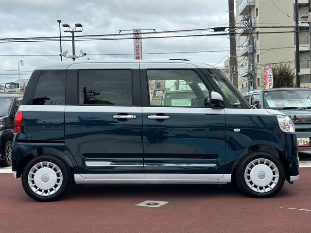 ムーヴキャンバスストライプスGターボ保証 新車保証・まごころ保証 1年間・走行距離無制限付き・オーディオレス車・LEDヘッドライト装備・パノラマカメラ・シートヒーター装備(東京都)の中古車